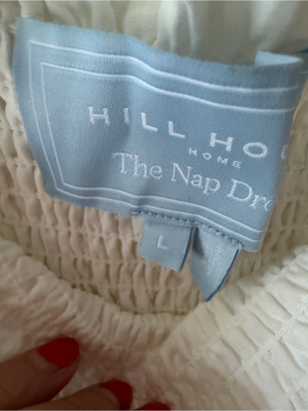 Hillhouse Home Ellie White Maxi Nap Dress - Women's Skirt/Dress LIKE NEW - Picture 6 of 7